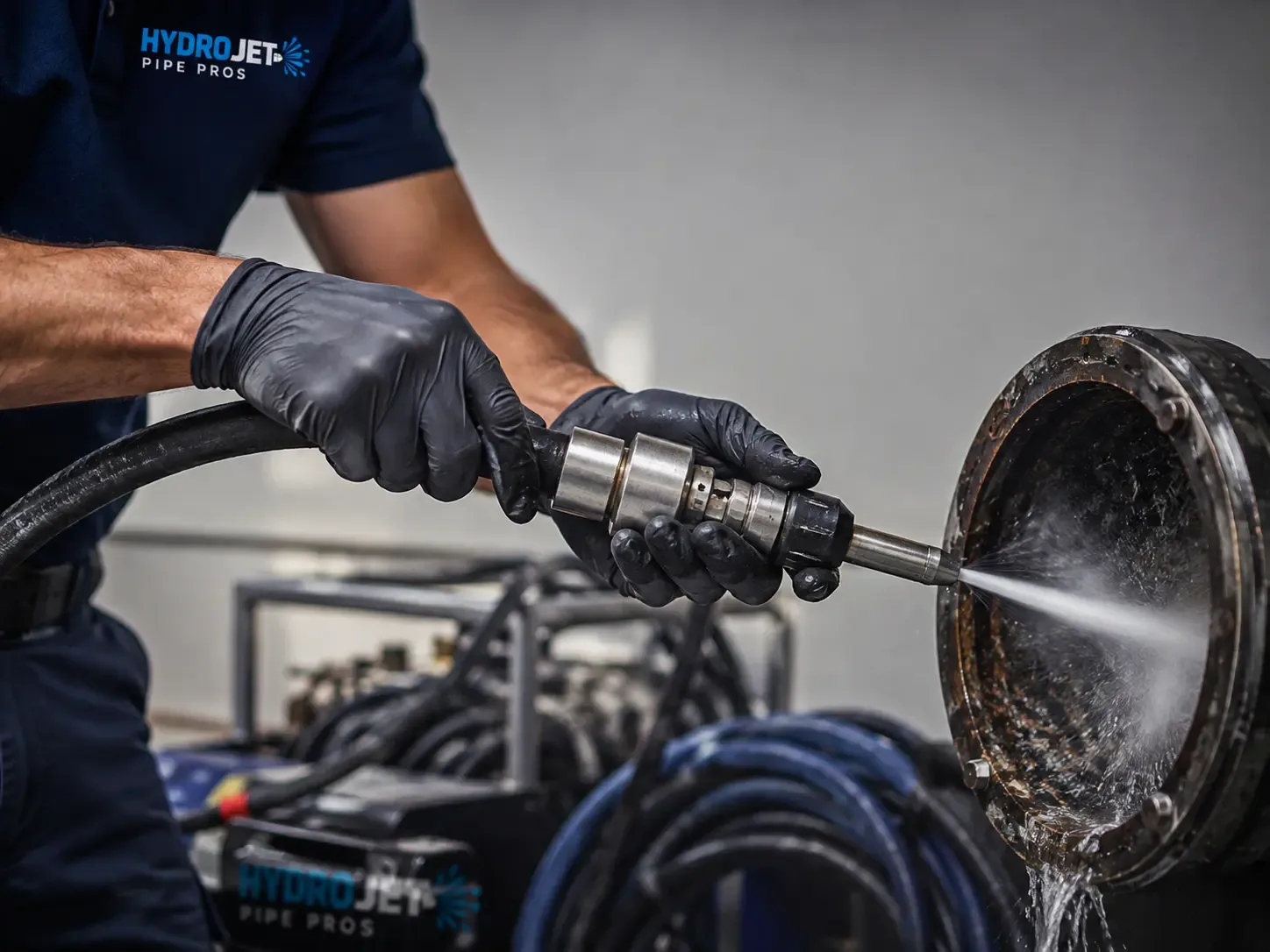 Hydro Jet Pipe Descaling in Cranks, KY